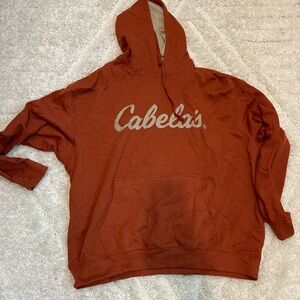 Nwot burnt orange Cabela’s hoodie